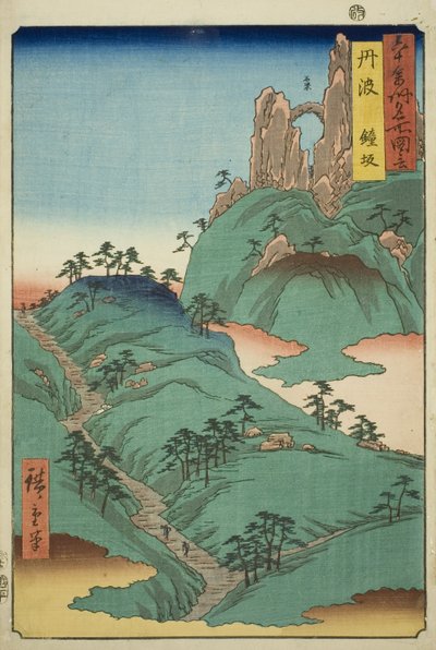 Tamba Producent: Kane Sope (Tanba, Kanesaka), ze seriálu (Rokujuyoshi Meisho Zue)” od Utagawa Hiroshige