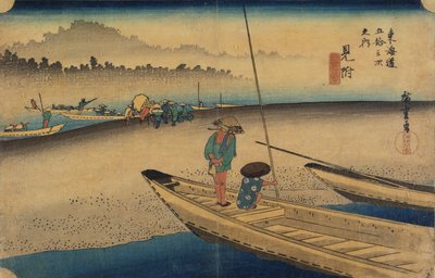 Tenryu_Rier ゔ ee w, nalezeno, c. 1833 od Utagawa Hiroshige