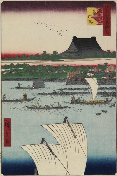 Tsukiji mp, Teppo_zu, Jury 1858 od Utagawa Hiroshige