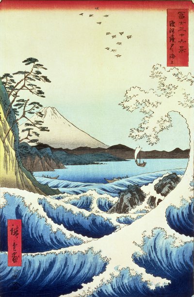 Pohled z provincie Satta Suruga od Utagawa Hiroshige