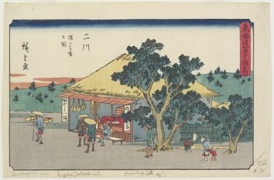 Pohled na Saruga Baba P. Niko, 1841-1842 od Utagawa Hiroshige