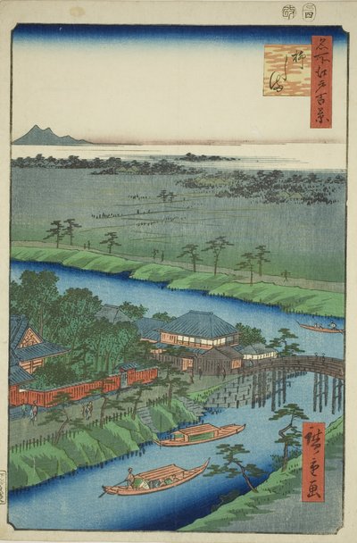 Yanagishima, ze seriálu ``Pohledy Ridge dre d fanet na Edo (Sto slavných pohledů na Edo)