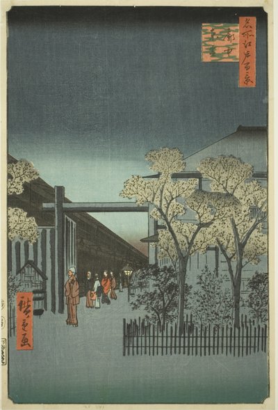 Yoshiwara I cítil Kurt rs za úsvitu (každý Chu Shinonome), ze seriálu ``Ridge dred daleko s pohledy na Edo (Sto slavných pohledů na Edo)