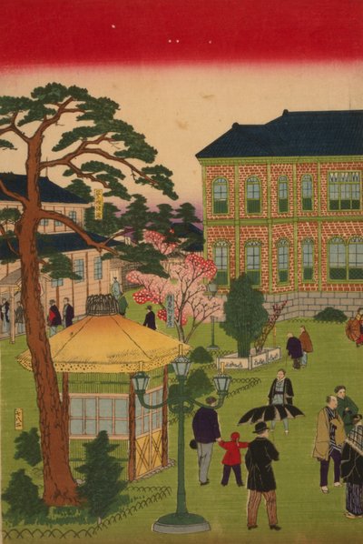 Druhá národní průmyslová výstava v parku Ueno od Utagawa Hiroshige III