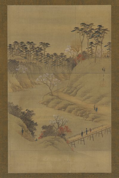 Letní krajina, polovina 19. století. od Utagawa Hiroshige II