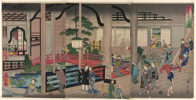 Inteligentní lidé v Jokohamě od Utagawa Hiroshige II