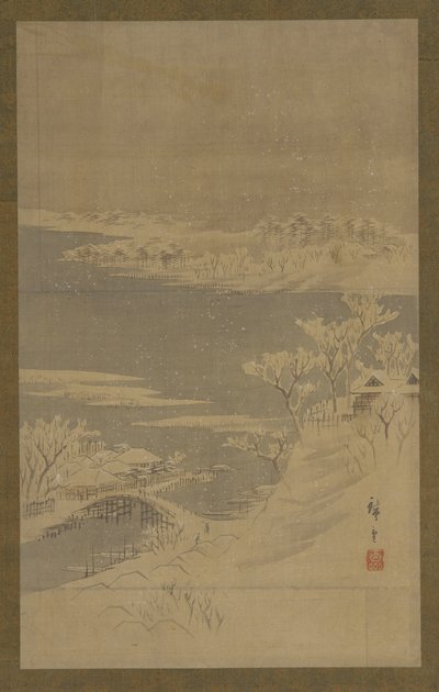 Zimní krajina, polovina 19. století. od Utagawa Hiroshige II