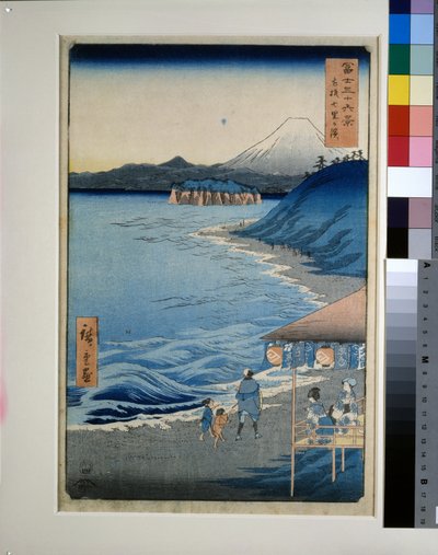 Sedmimílové pláže v provincii Sagami od Utagawa II Hiroshige