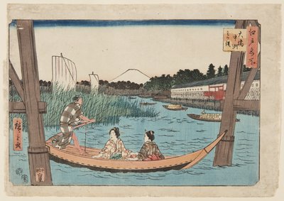 ?? Most, číslo, trojcípý (toto je DBock p Hayashi t) od Utagawa II Hiroshige