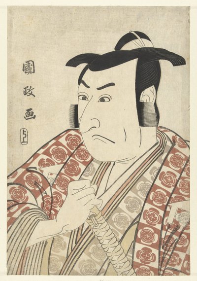 Část s Tepo RT Ret Van Ichikawa Omezo od Utagawa Kunimasa
