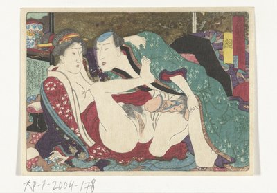Místo Tokaido Erotická cesta do hlavního města (název série) od Utagawa Kunisada (I) (attributed to)