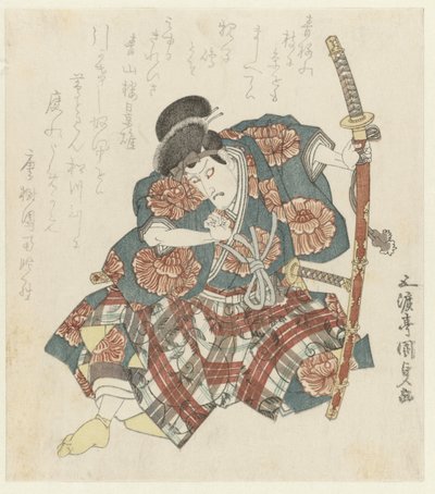 Herec s dlouhým mečem od Utagawa Kunisada (I)