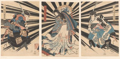 Utaemon Utaemon Nakamura V, Onoe Kiku Goro Iii En Ichikawa Budozome V. od Utagawa Kunisada (I)