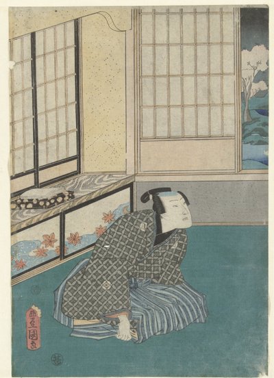 Třetí měsíc yayoic Moderní příběhy Genji během dvanácti měsíců (název série) Imayo Genji junikagetsu no uchi od Utagawa Kunisada (I)