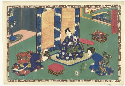 Kapitola 21 True Images of the Splendid Prince (název série) Sono sugata Hikaru no utsushi-e (název série na objektu) od Utagawa Kunisada (I)