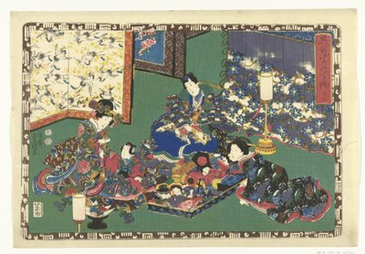 Kapitola 23 True Images of the Splendid Prince (název série) Sono sugata Hikaru no utsushi-e (název série na objektu) od Utagawa Kunisada (I)