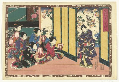 Kapitola 9 True Images of the Splendid Prince (název série) Sono sugata Hikaru no utsushi-e (název série na objektu) od Utagawa Kunisada (I)