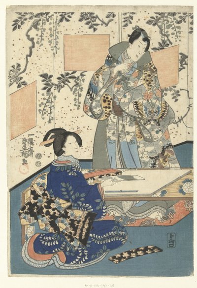 Princ Genji a dvorní dáma od Utagawa Kunisada (I)