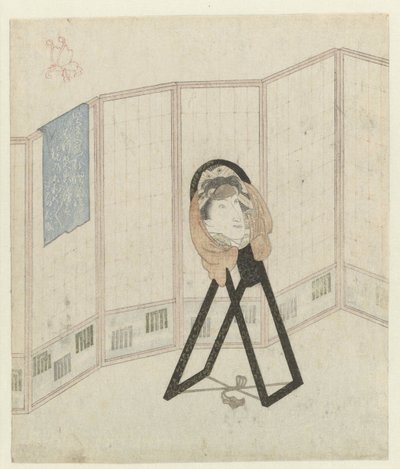 Zrcadlo na přepážce místnosti od Utagawa Kunisada (I)