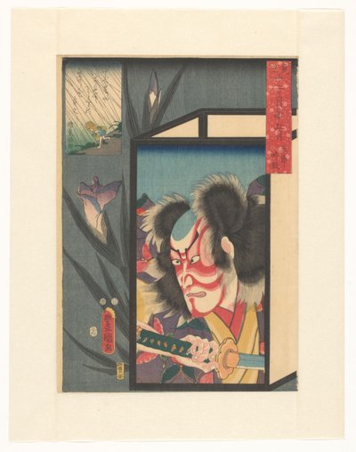 Pátý měsíc, Gorô Tokimune (původní název na objektu) Parodie na dvanáct měsíců (původní název série na objektu) od Utagawa Kunisada (I)