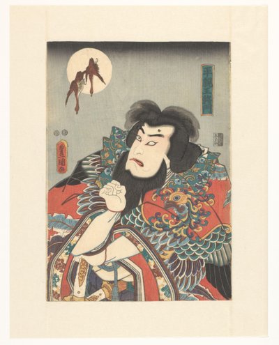 Nový císař Taira Masakado (název na objektu) od Utagawa Kunisada (I)
