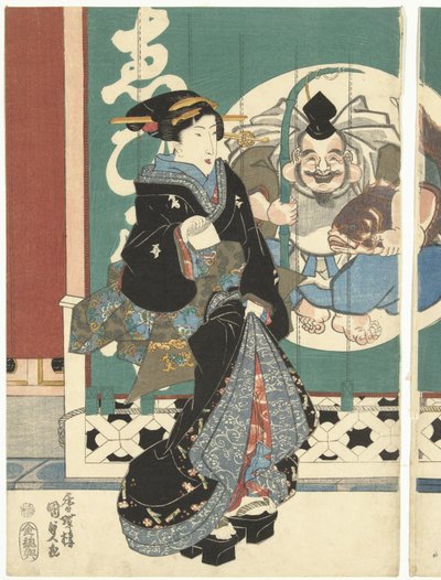 Ženy v obchodě Ebisuya od Utagawa Kunisada (I)