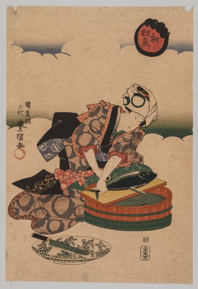 Příprava Bonita od Utagawa Kunisada