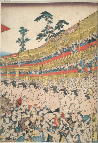Obrázky z Velkého festivalu sumo od Utagawa Kunisada