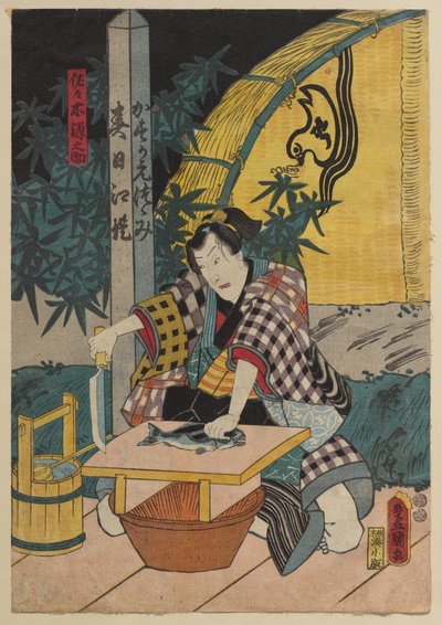 Scéna z hry Kabuki od Utagawa Kunisada