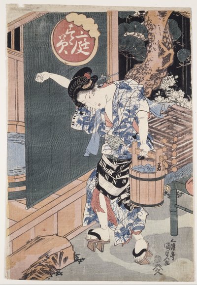 Zahradní vana od Utagawa Kunisada