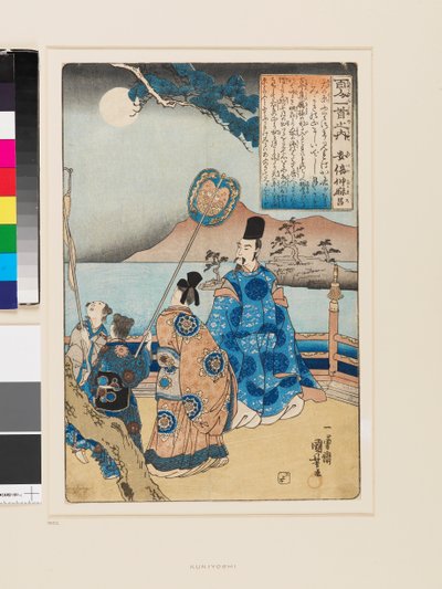 Abe no Nakamaro od Utagawa Kuniyoshi