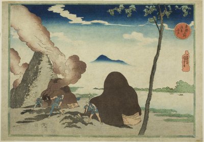 Asakusa Imado, ze série „Slavná místa ve východním hlavním městě (Toto Meisho)“ od Utagawa Kuniyoshi