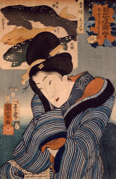 Kéž by tu byl, žena z provincie Iki, Utagawa Kuniyoshi od Utagawa Kuniyoshi