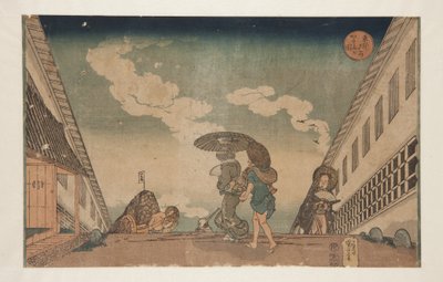 Kasumigaseki (barevný dřevořez) od Utagawa Kuniyoshi