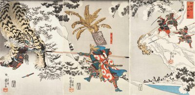 Fenqing je rozhořčen g Jjigae r Japonský diagram sečení Tora, c. 1846. od Utagawa Kuniyoshi