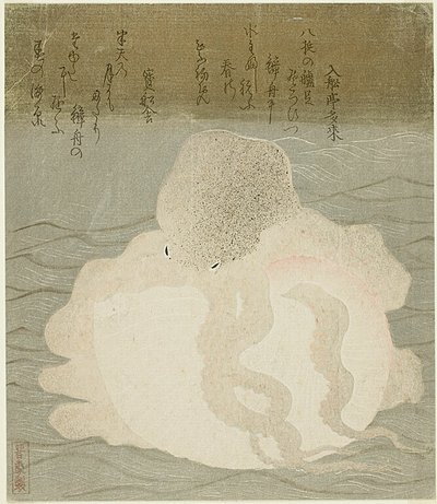 Chobotnice a mušle od Utagawa Kuniyoshi