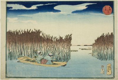 Omori, ze série „Slavná místa ve východním hlavním městě (Toto meisho)“ od Utagawa Kuniyoshi