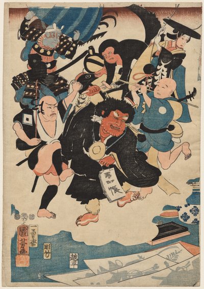 Podivný výskyt Ukiyo Matahei a jeho slavných obrazů od Utagawa Kuniyoshi