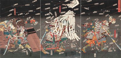 c. konec kafrovníku u dětského hřebene Obtížnost poražení oleje a tuku u dětského hřebene, c. 1851. od Utagawa Kuniyoshi