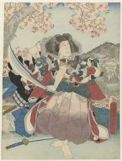 Nakamura Utaemon IV jako Oniwakamaru v het toneelstuk 