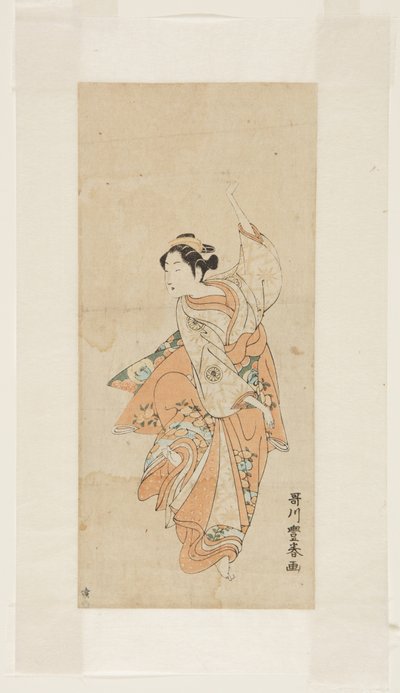 Tančící gejša od Utagawa Toyoharu