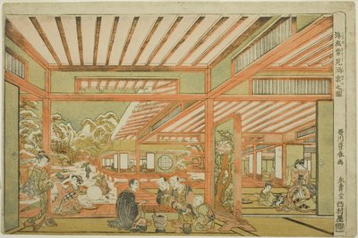 Zábava při pozorování sněhu od Utagawa Toyoharu