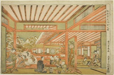 Snow-Viewing Entertainment, c.1771 od Utagawa Toyoharu