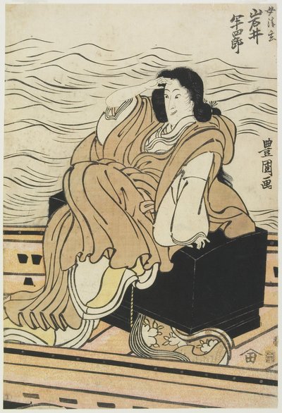 Herec Iwai Hanshiro jako žena Seigen od Utagawa Toyokuni