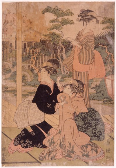 Tři krásky od Utagawa Toyokuni