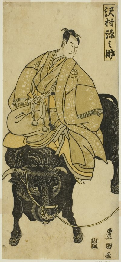 Herec Sawamura Gennosuke na koni jako Sugawara no Michizane od Utagawa Toyokuni I
