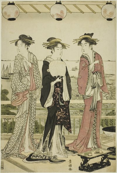 Čtyři roční období na jihu – letní pohled (Minami shiki natsu no kei) od Utagawa Toyokuni I