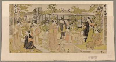 Čajovna Cacho od Utagawa Toyokuni I