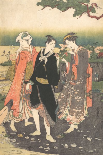 Na pláži Shinagawa u Ebb-Tide, ca. 1790-1825. od Utagawa Toyokuni I