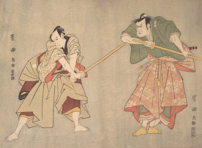Scéna z neznámého dramatu, ca. 1800. od Utagawa Toyokuni I